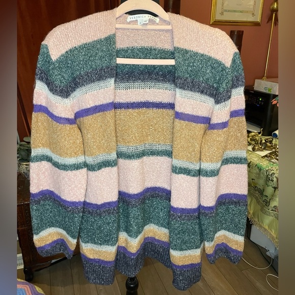 Veronica Beard Elizabeth Marled Striped open from Cardigan Size XS Retail $459 - Picture 5 of 11